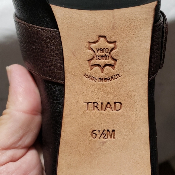 Brighton triad slip on heels croc texture brown - Picture 5 of 7